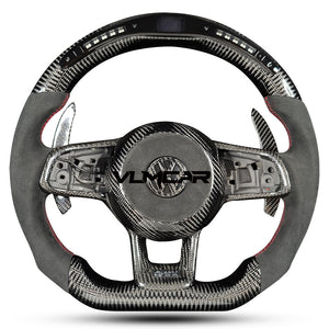 Private custom carbon Fiber steering wheel with led display For Volkswagen golf mk7/7.5/DSG