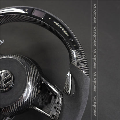 Private custom carbon Fiber steering wheel with led display For Volkswagen golf mk7/7.5/DSG