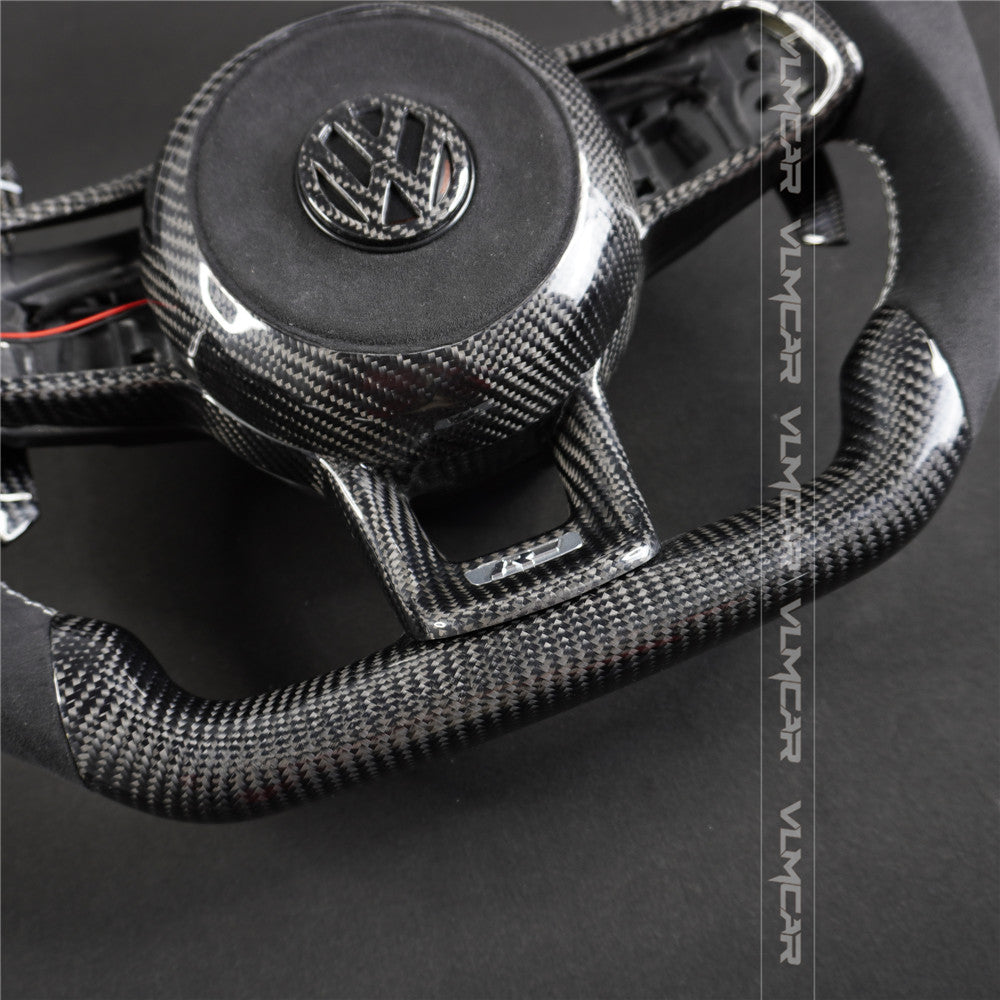 Private custom carbon Fiber steering wheel with led display For Volkswagen golf mk7/7.5/DSG