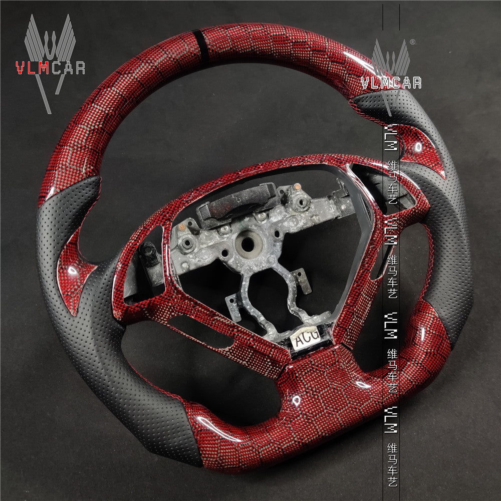 Private custom honey carbon fiber steering wheel For Infiniti G37/G25