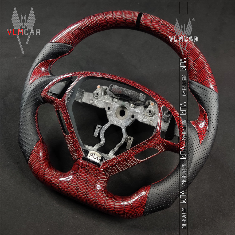 Private custom honey carbon fiber steering wheel For Infiniti G37/G25