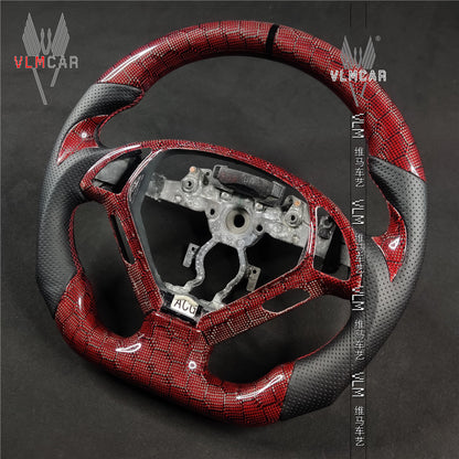 Private custom honey carbon fiber steering wheel For Infiniti G37/G25