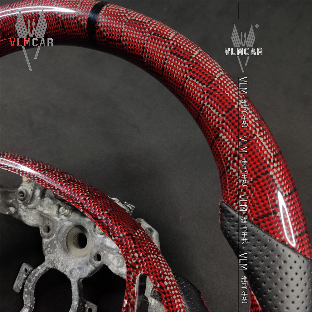 Private custom honey carbon fiber steering wheel For Infiniti G37/G25