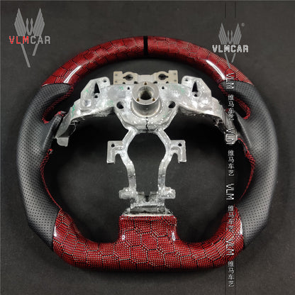 Private custom honey carbon fiber steering wheel For Infiniti G37/G25