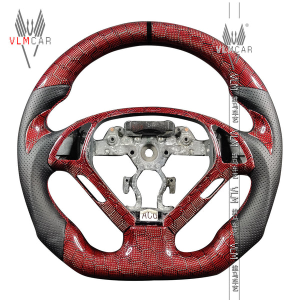 Private custom honey carbon fiber steering wheel For Infiniti G37/G25