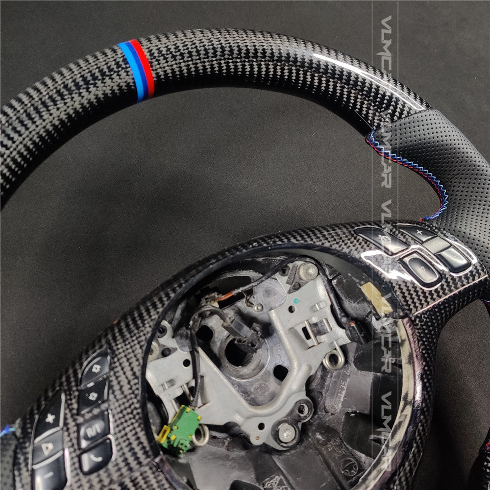 Private custom carbon fiber steering wheel for BMW 3 Series E46/M3 Without shift paddles holes