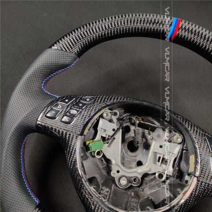 Private custom carbon fiber steering wheel for BMW 3 Series E46/M3 Without shift paddles holes