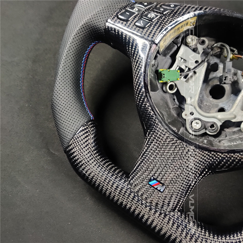 Private custom carbon fiber steering wheel for BMW 3 Series E46/M3 Without shift paddles holes