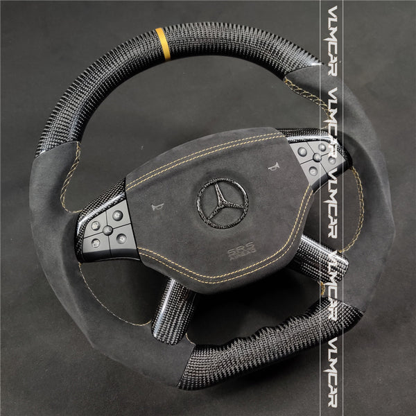 Private custom carbon fiber steering wheel for Benz ML /W164