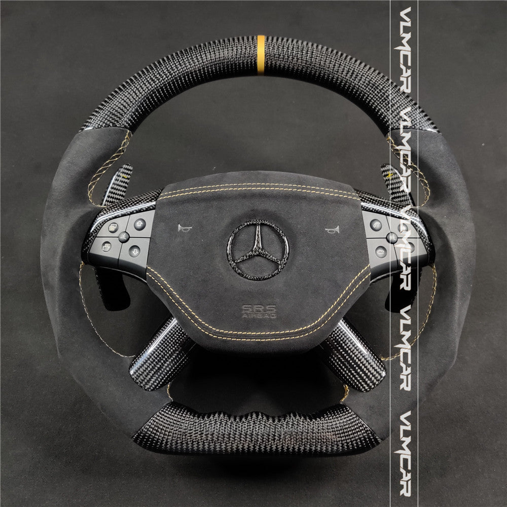 Private custom carbon fiber steering wheel for Benz ML /W164