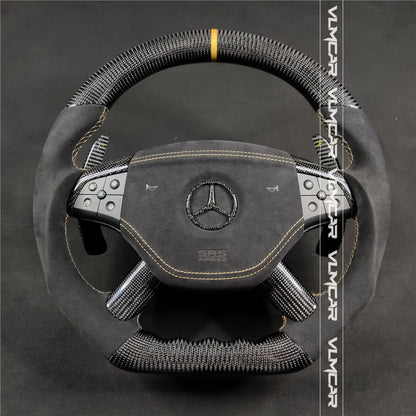 Private custom carbon fiber steering wheel for Benz ML /W164