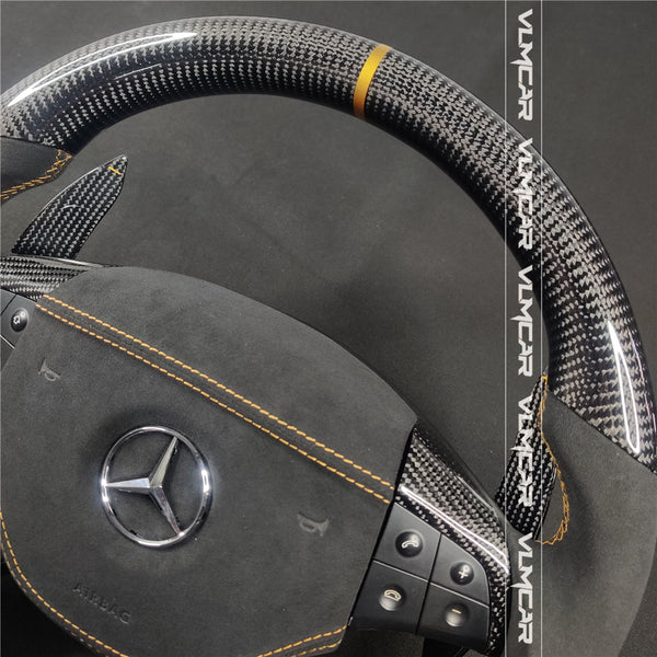 Private custom carbon fiber steering wheel for Benz ML /W164