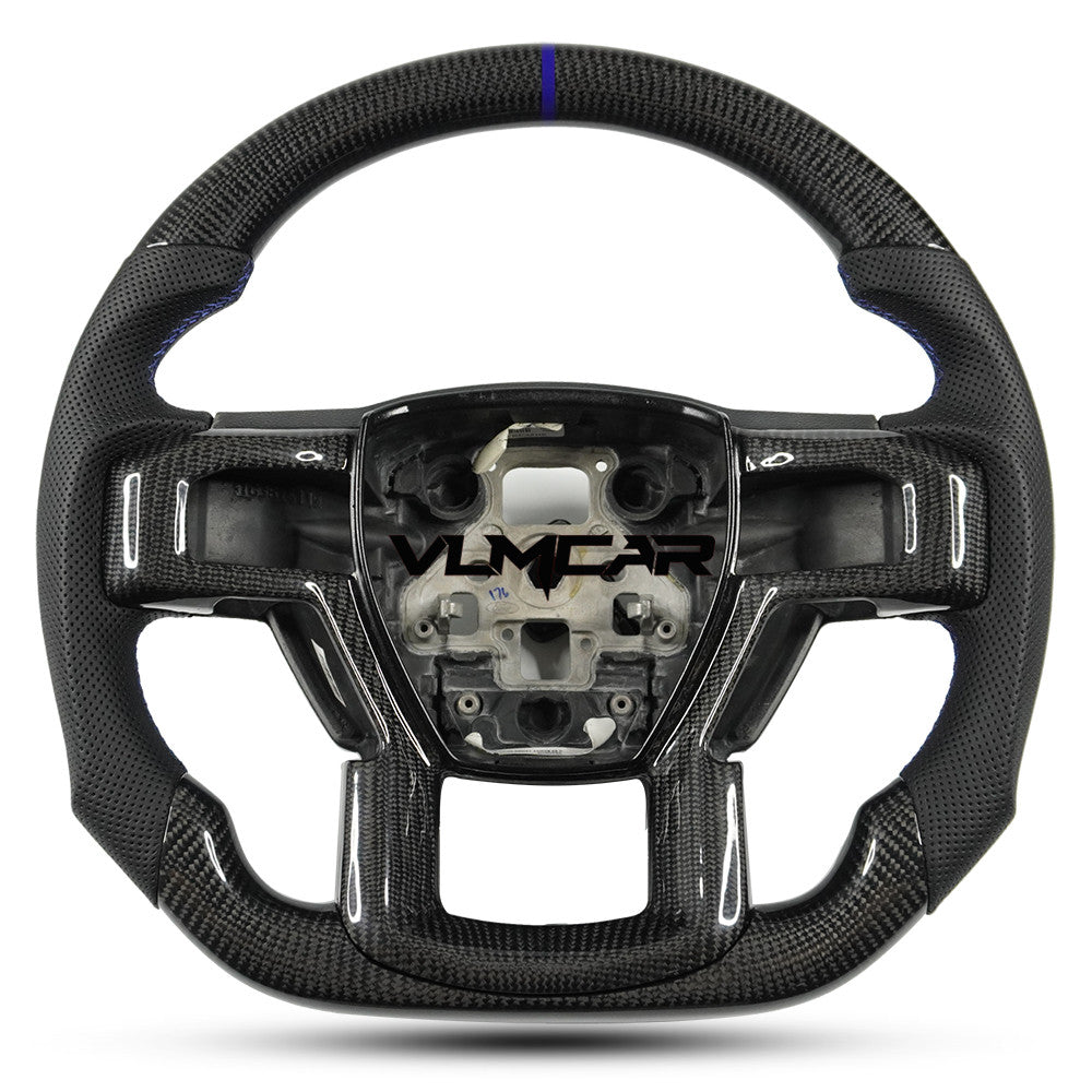 Private custom carbon fiber steering wheel for Ford Raptor F150