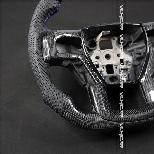Private custom carbon fiber steering wheel for Ford Raptor F150