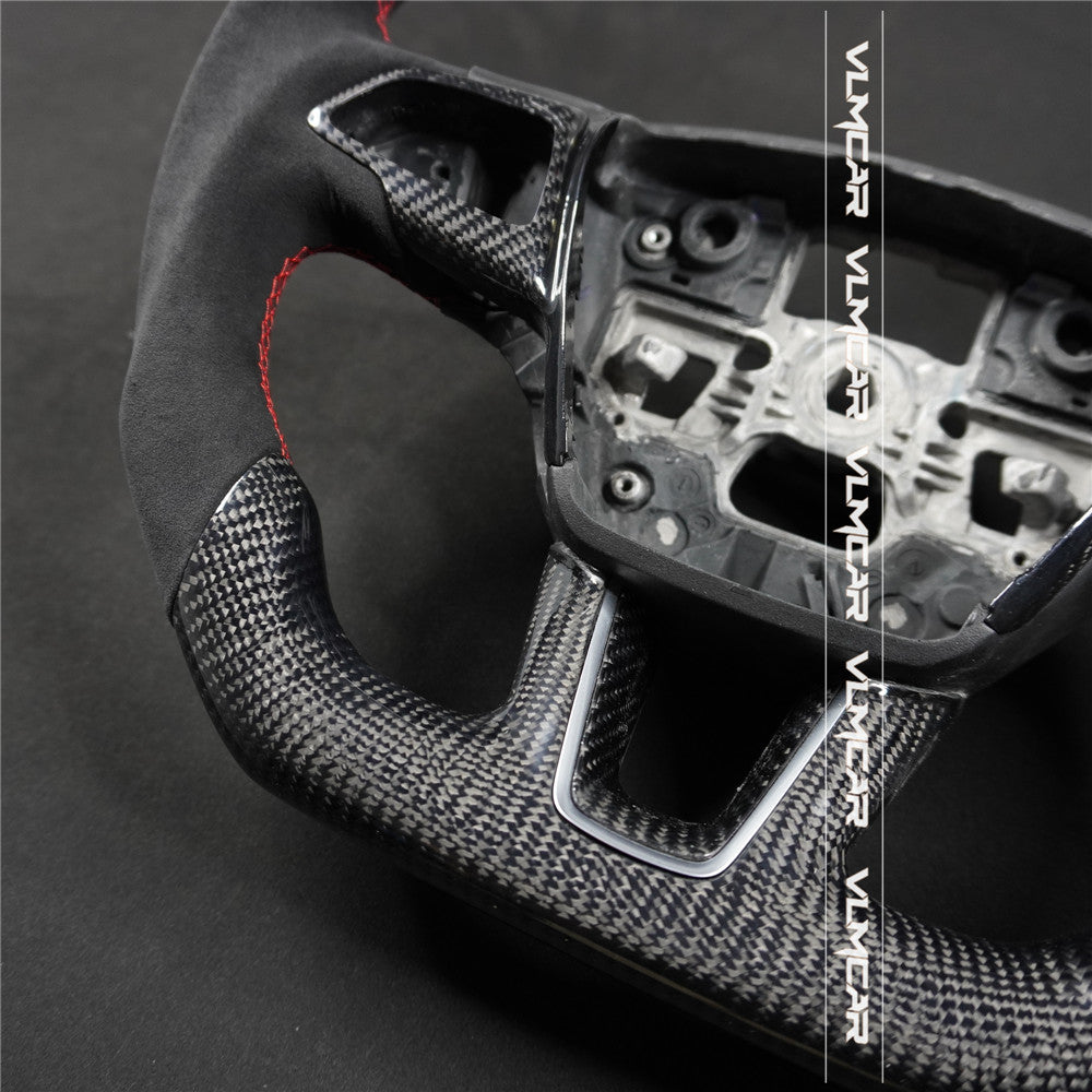 Private custom carbon fiber steering wheel for Ford focus