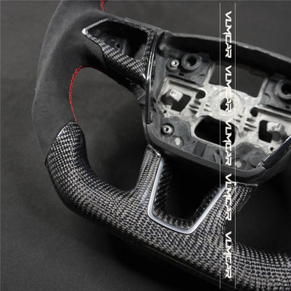 Private custom carbon fiber steering wheel for Ford focus