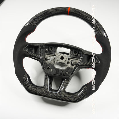 Private custom carbon fiber steering wheel for Ford focus