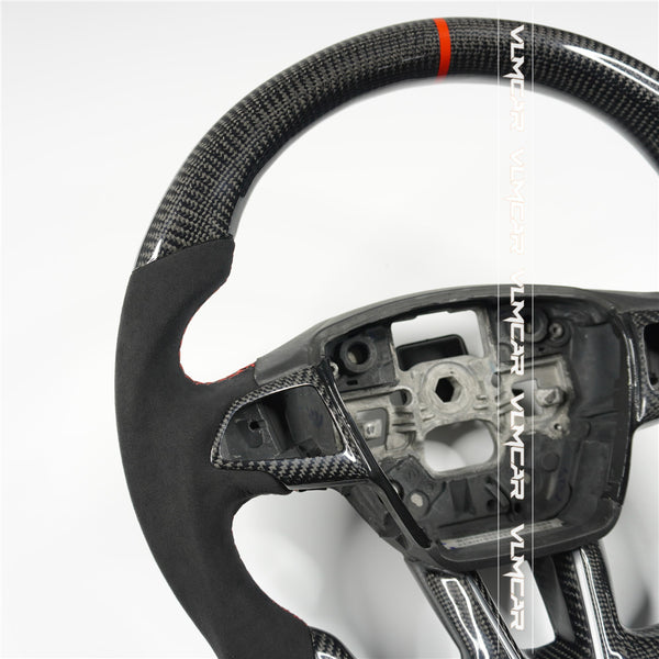 Private custom carbon fiber steering wheel for Ford focus