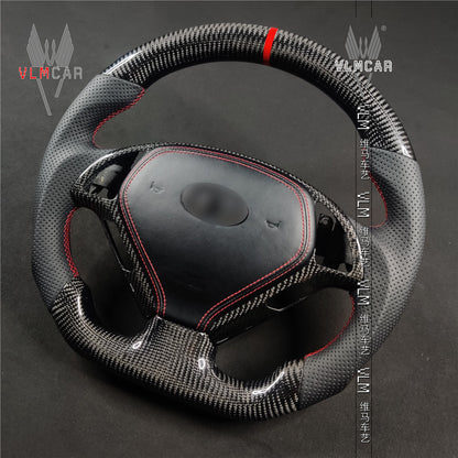 Private custom carbon fiber steering wheel for Infiniti G37/G25/with airbag cover and carbon emblem