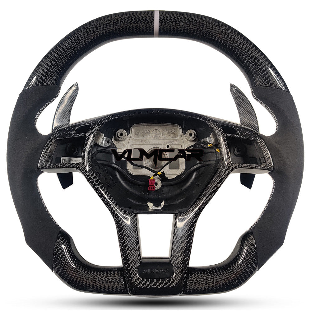 Private custom carbon fiber steering wheel for Mercedes Benz C-class W204 /AMG E-class W212