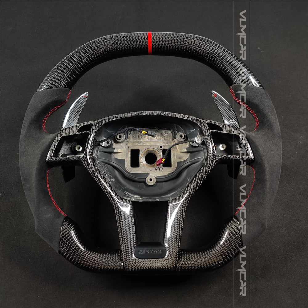 Private custom carbon fiber steering wheel for Mercedes Benz C-class W204 /AMG E-class W212