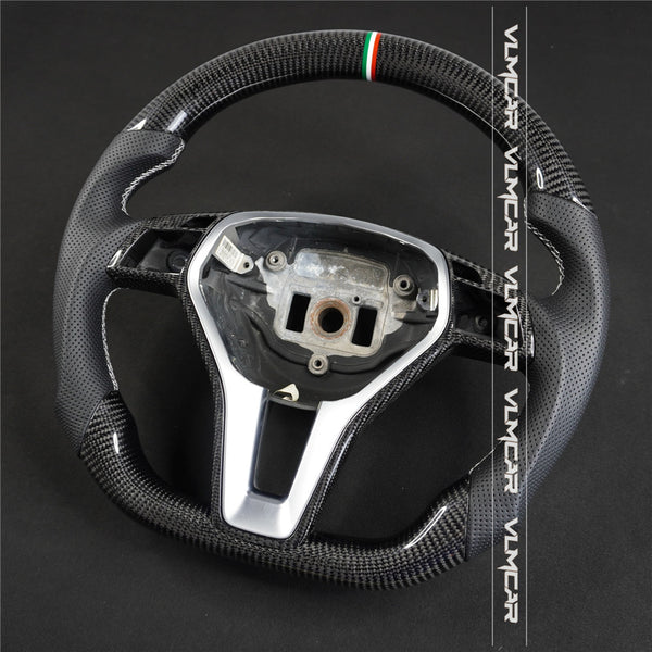 Private custom carbon fiber steering wheel for Mercedes Benz C-class W204 /AMG/ E-class /W212