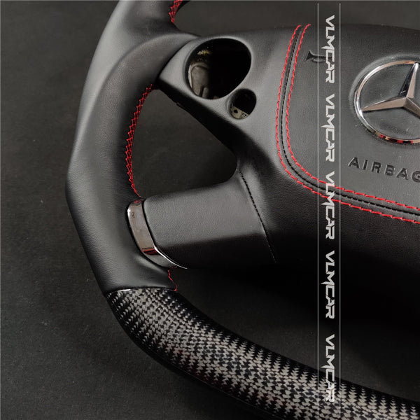 Private custom carbon fiber steering wheel for Mercedes Benz E-class W212
