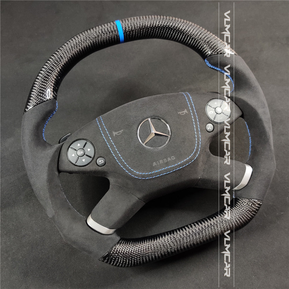 Private custom carbon fiber steering wheel for Mercedes Benz E-class W212