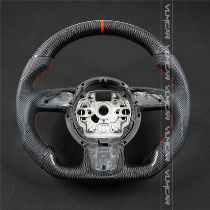 Private custom carbon fiber steering wheel for audi A1/A6/S6/A7/S7/without shift paddle hole