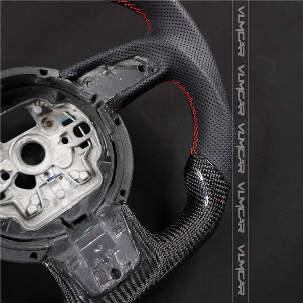 Private custom carbon fiber steering wheel for audi A1/A6/S6/A7/S7/without shift paddle hole