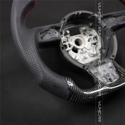 Private custom carbon fiber steering wheel for audi A1/A6/S6/A7/S7/without shift paddle hole