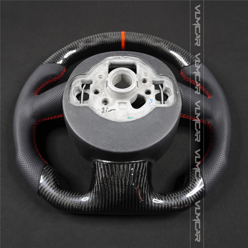 Private custom carbon fiber steering wheel for audi A1/A6/S6/A7/S7/without shift paddle hole