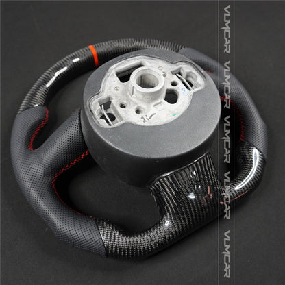 Private custom carbon fiber steering wheel for audi A1/A6/S6/A7/S7/without shift paddle hole