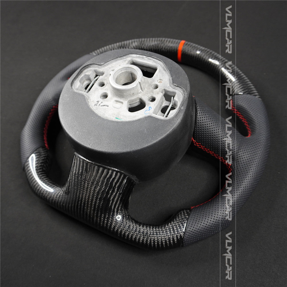 Private custom carbon fiber steering wheel for audi A1/A6/S6/A7/S7/without shift paddle hole