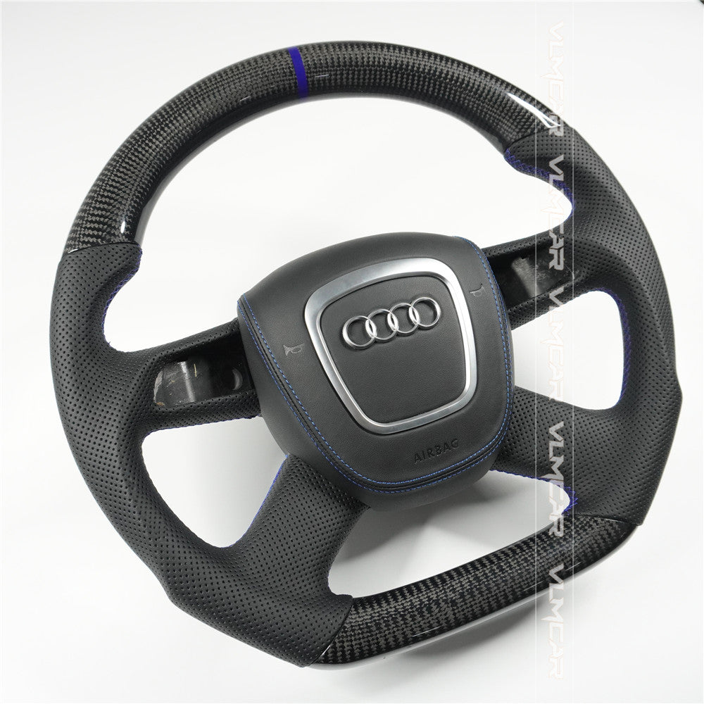 Private custom carbon fiber steering wheel for audi A3/A4/A6/S/RS/Q5/Q7