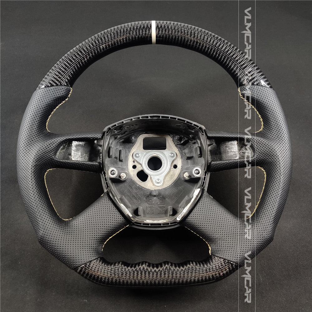 Private custom carbon fiber steering wheel for audi A3/A4/A6/S/RS/Q5/Q7