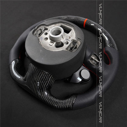 Private custom carbon fiber steering wheel for audi with R8 Engine Start Stop Drive select switch button