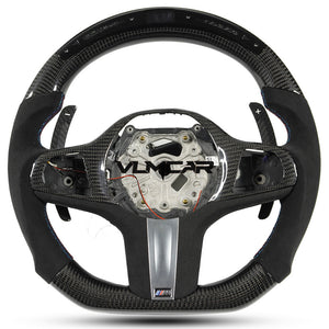 Private custom carbon fiber steering wheel with led display for bmw 3/5/8 Series/x5/x6/G20/G30/G05