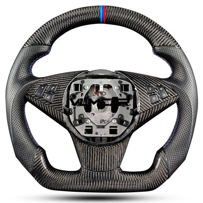 Private custom carbon fiber steering wheel for bmw 5 series /E60/M5/without paddles holes