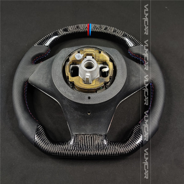 Private custom carbon fiber steering wheel for bmw 5 series /E60/M5/without paddles holes