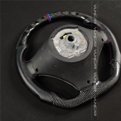 Private custom carbon fiber steering wheel for bmw X5 /X6/E70/E71 /without paddles holes