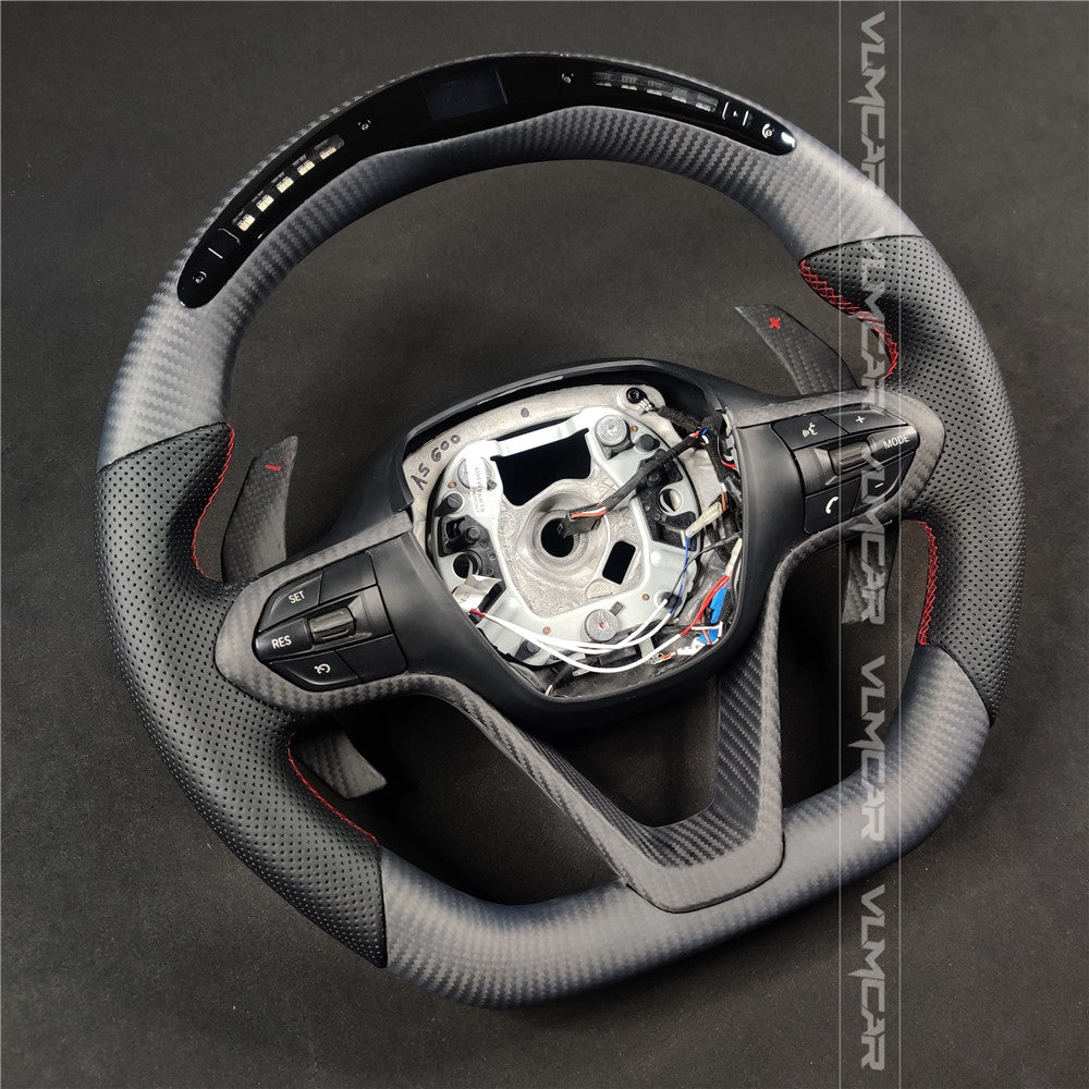 Private custom carbon fiber steering wheel for new bmw I8 with led display