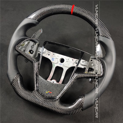 Private custom carbon fiber steering wheels with leather for  Cadillac ATS /CTS -V3/with carbon shift paddles