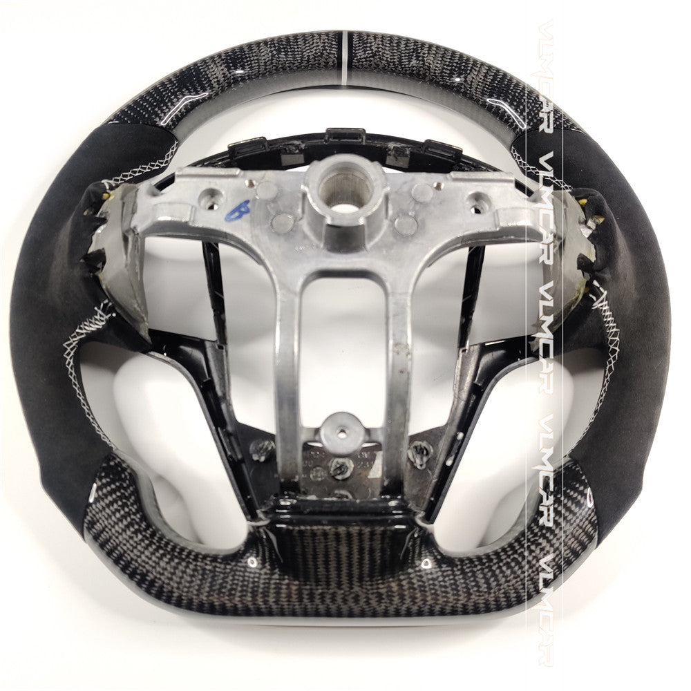 Private custom carbon fiber steering wheels with suede for Cadillac ATS /CTS -V3