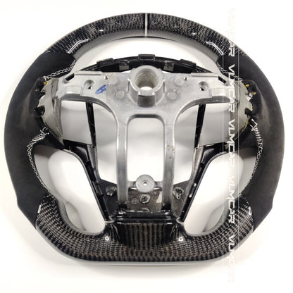 Private custom carbon fiber steering wheels with suede for Cadillac ATS /CTS -V3