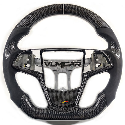 Private custom carbon fiber steering wheels with suede for Cadillac ATS /CTS -V3