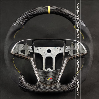 Private custom carbon fiber steering wheels with suede for Cadillac ATS /CTS -V3