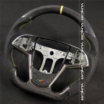 Private custom carbon fiber steering wheels with suede for Cadillac ATS /CTS -V3