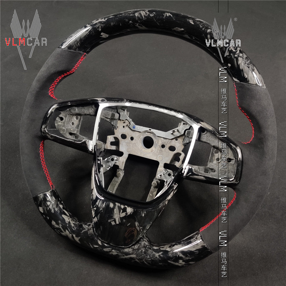 Private custom carbon fiber steering wheel/trims for Honda Civic Fc1