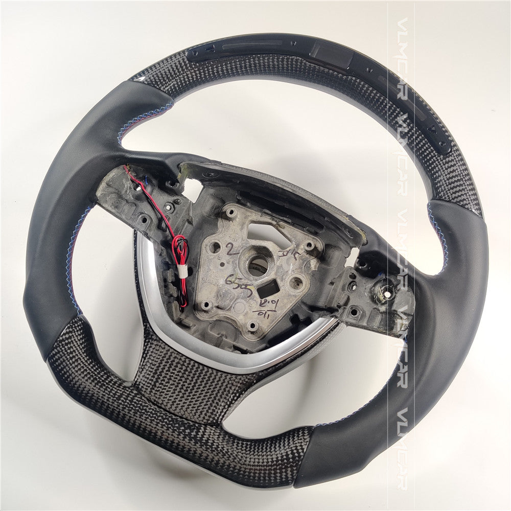 Private custom carbon fiber steering wheel with led display for 5 series /F10